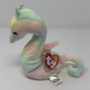 TY Beanie Baby Neon the Seahorse 1999 – Pastel Tie-Dye